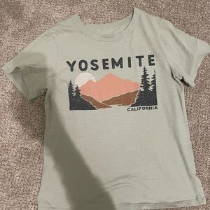 Zoe + Liv Green Yosemite Graphic Tee